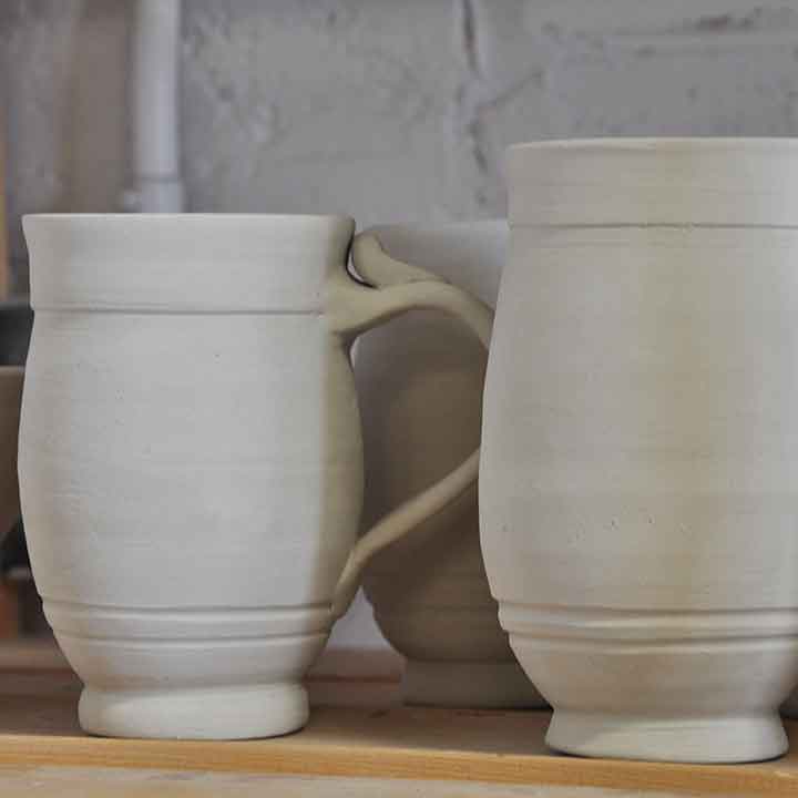 Image of pottery standing side by side
